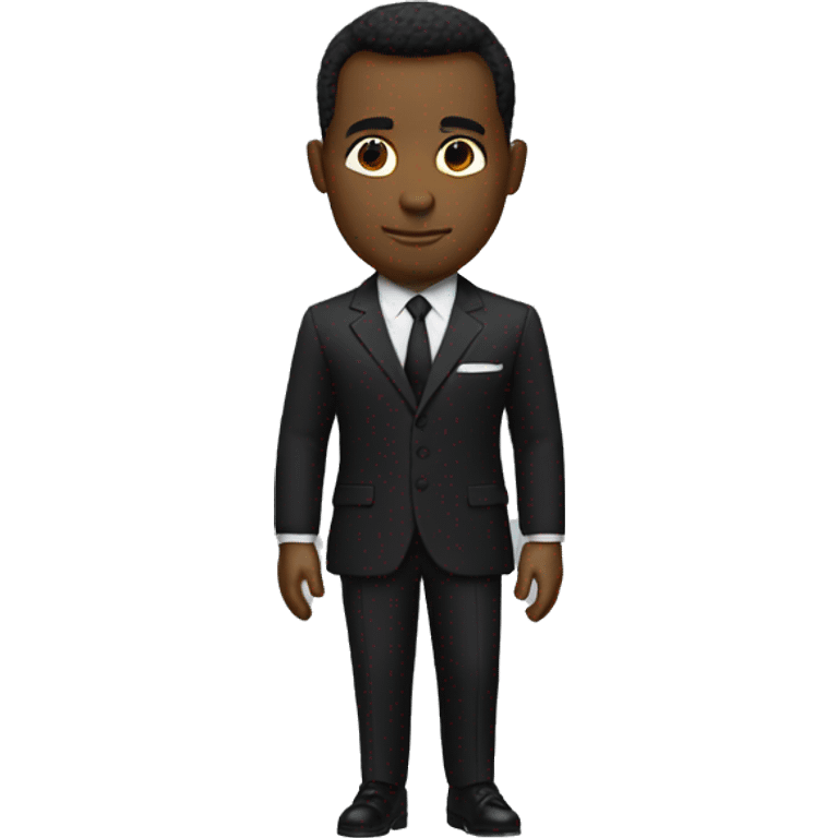 black james bond emoji