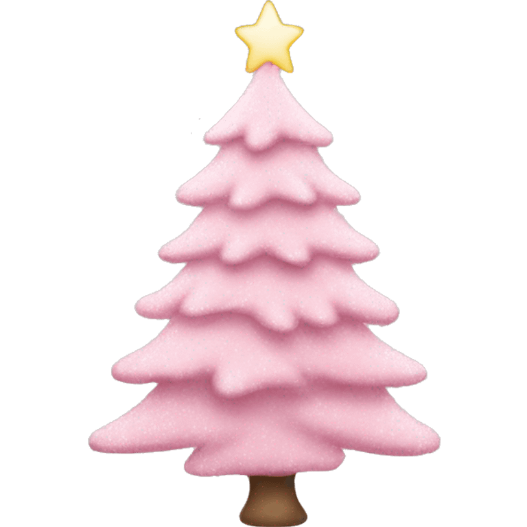 Light pink Christmas tree  emoji