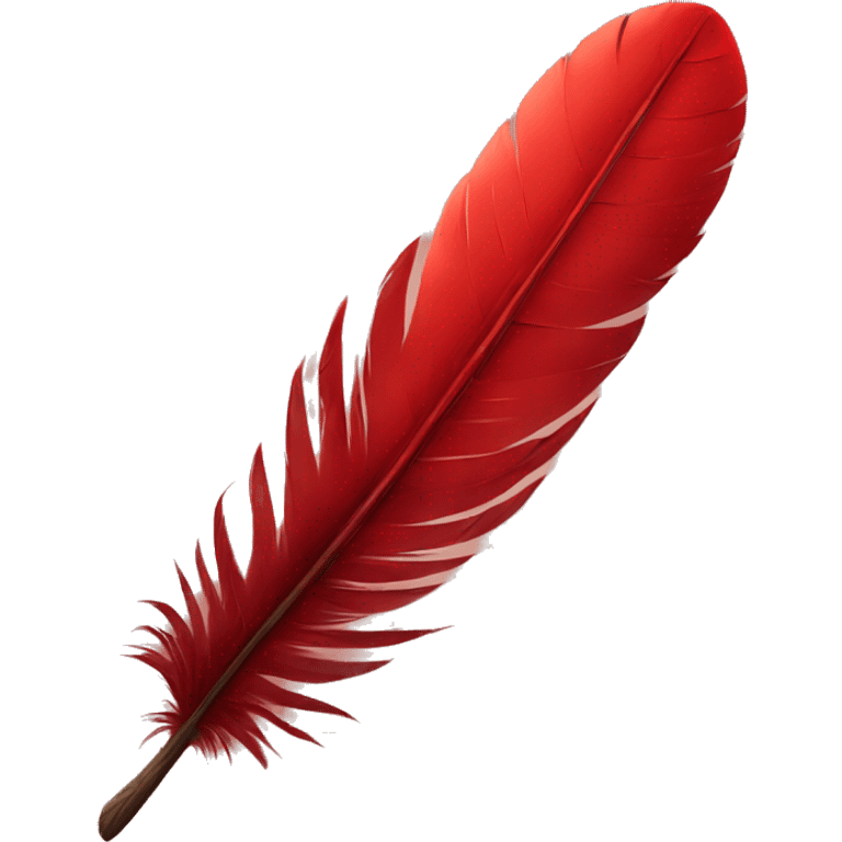 Red feather emoji