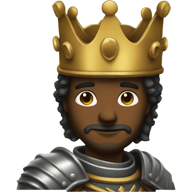 a king honoring a knight emoji