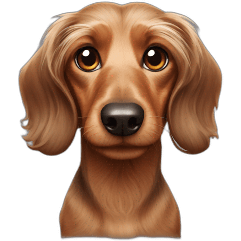 rough haired dachshund emoji