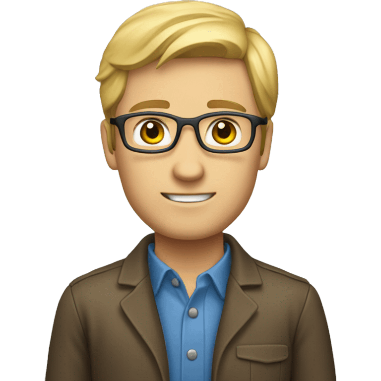 Brunette blonde male geophysicist  emoji