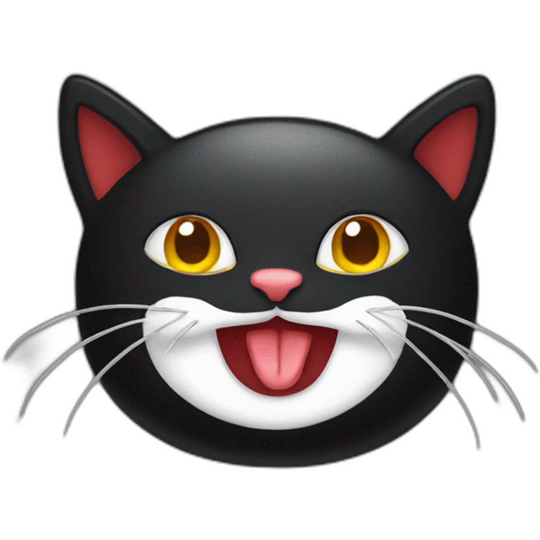 Black Cat chili pepper emoji