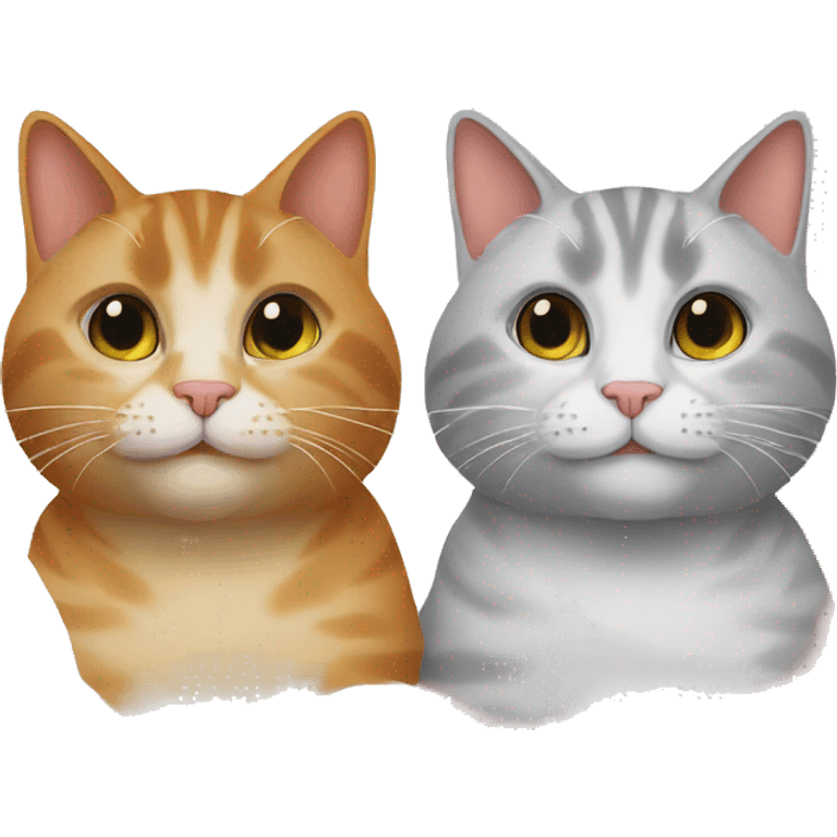 two cats on their honeymoon emoji