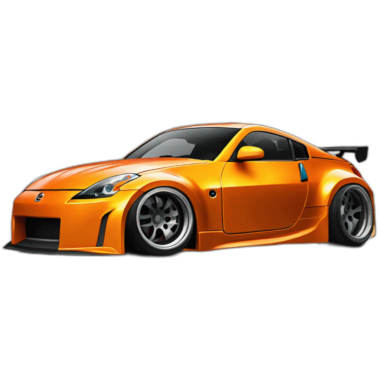 350z drift tuning orange emoji