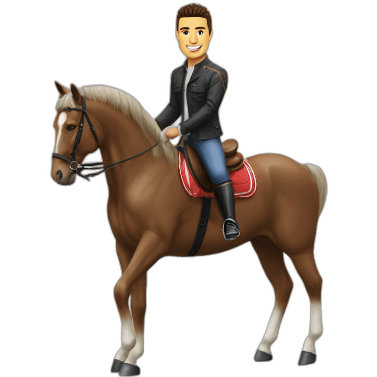 Ronaldo sur un cheval emoji