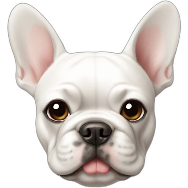 white french bulldog emoji