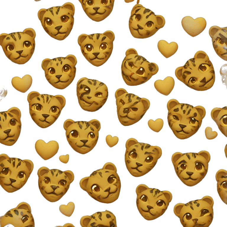 A leopar heart emoji