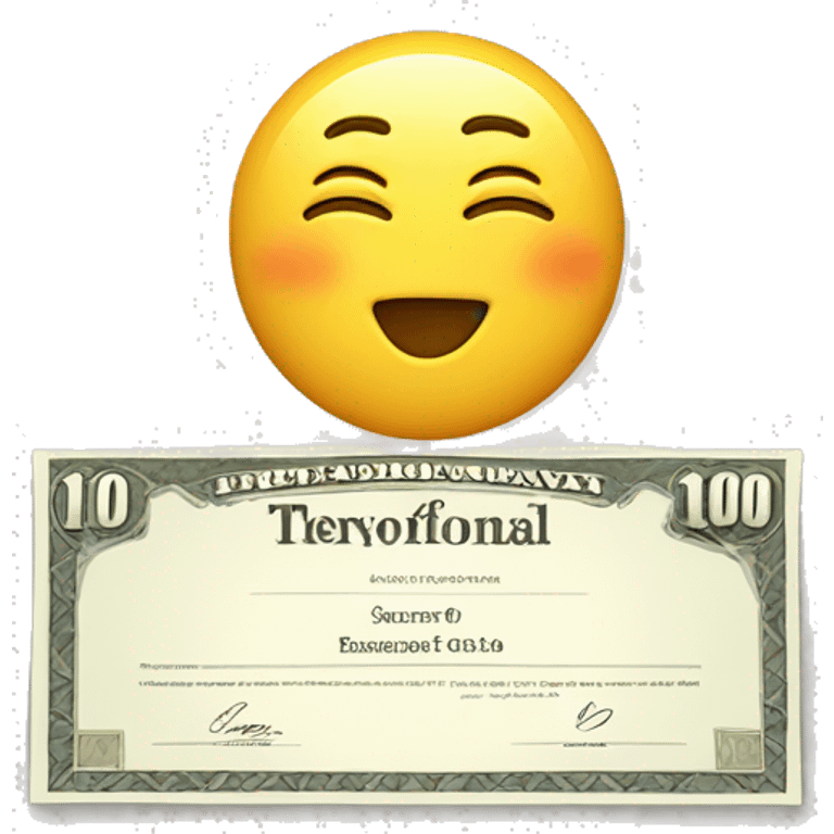 1000$ certificate emoji