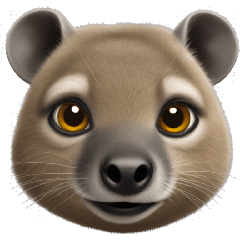 Rock hyrax rolling eyes emoji