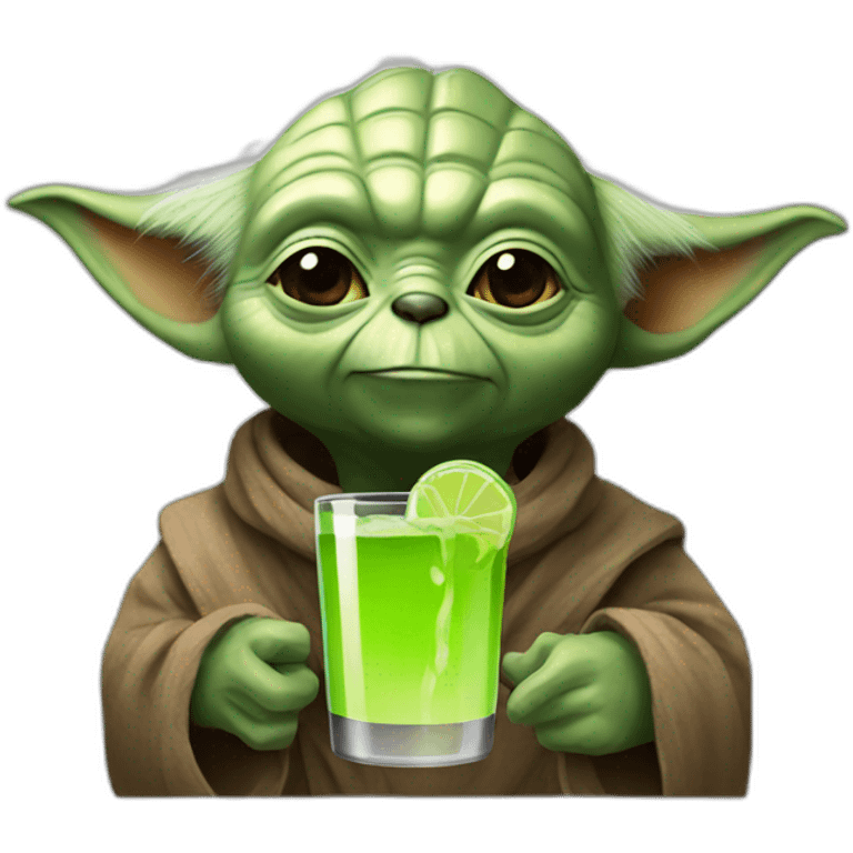 Yoda drink bear emoji