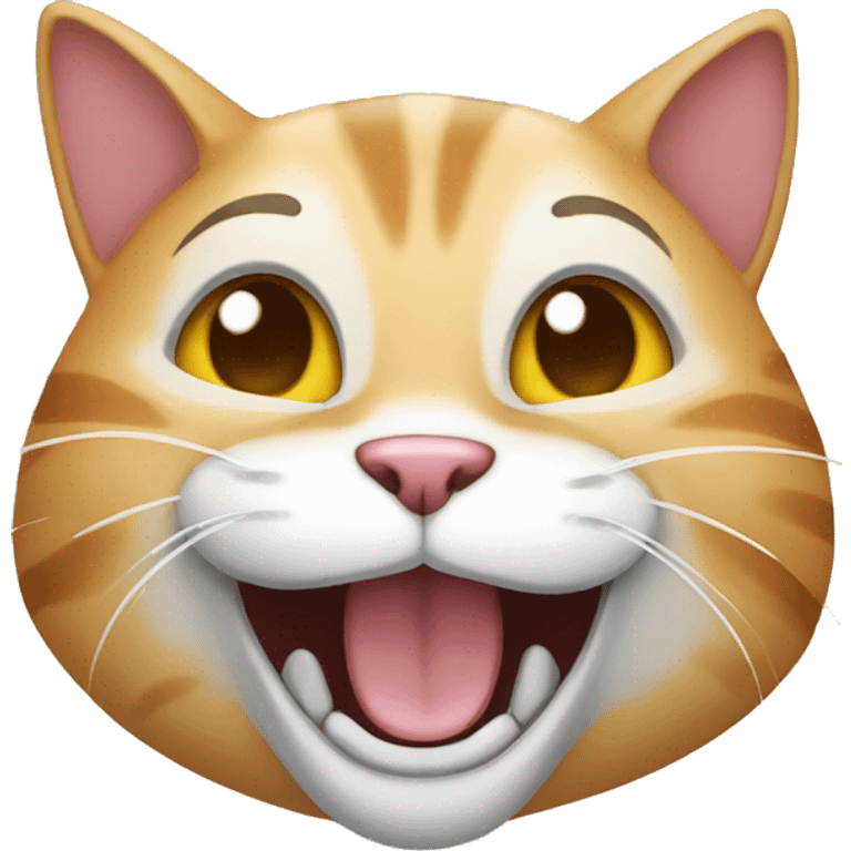 Cat lauging emoji