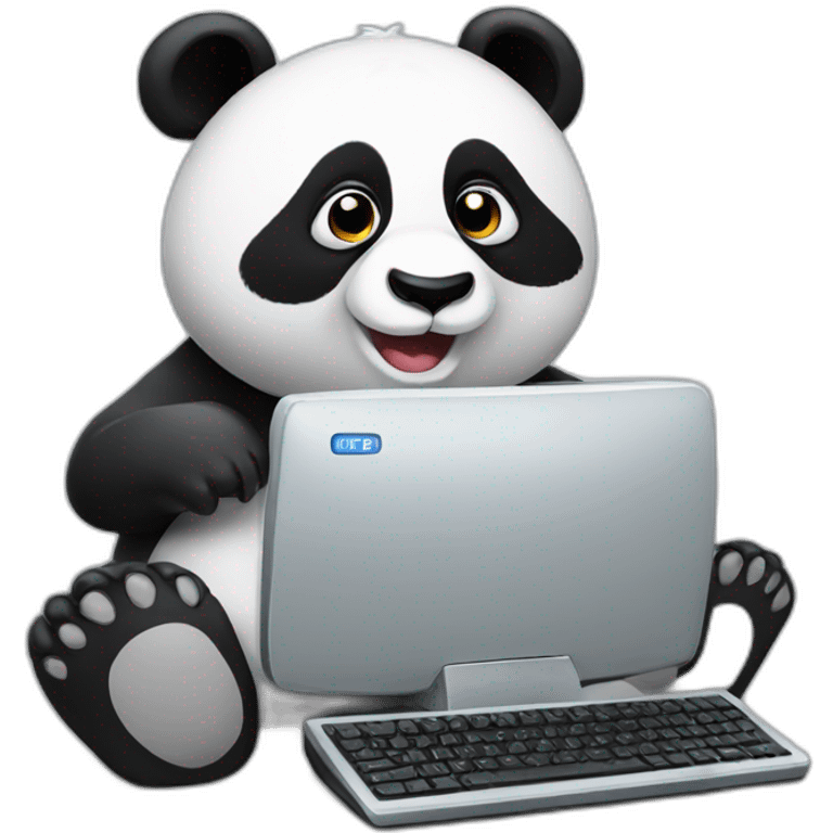 panda-with-computer emoji