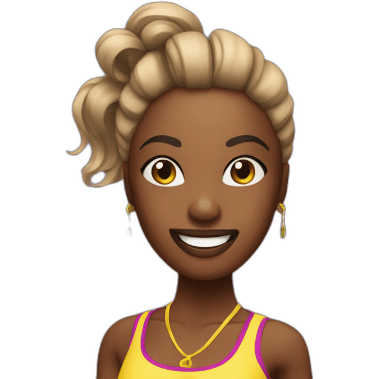 animatrice de zumba emoji