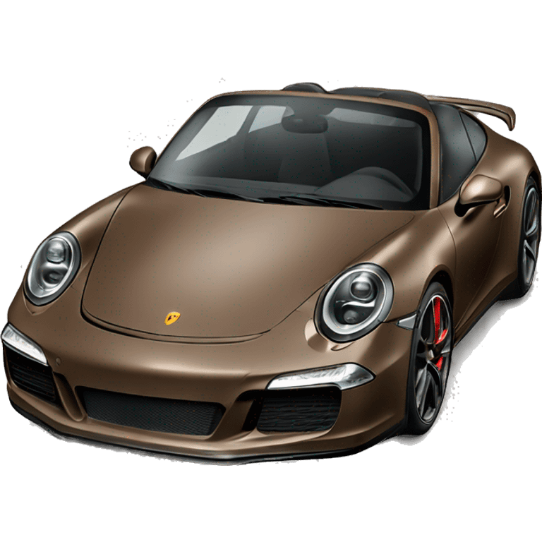 Brown porche 911 gts emoji