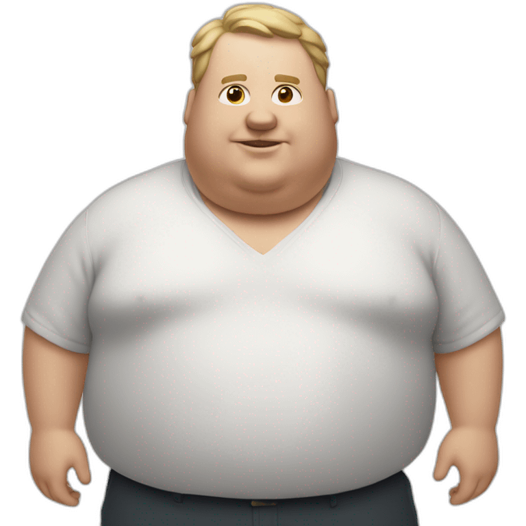 white fat man emoji