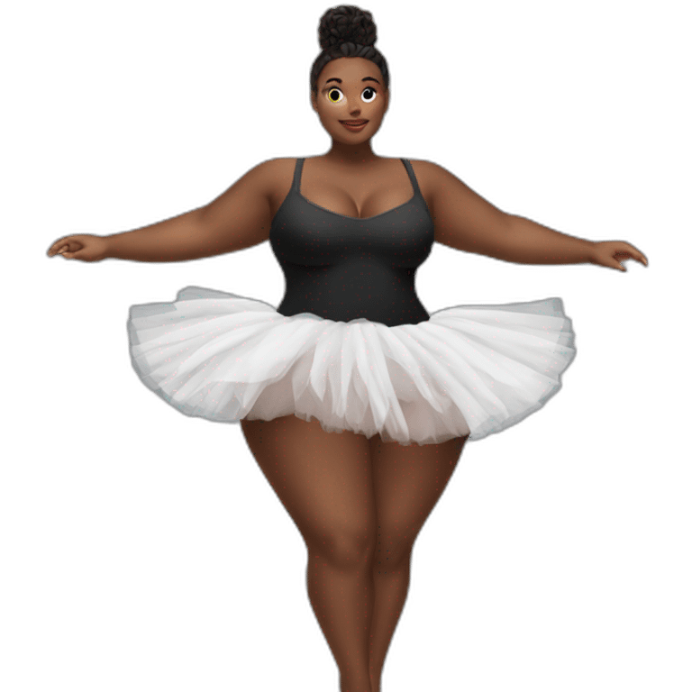 curvy-beauty-black-tutu view from below emoji