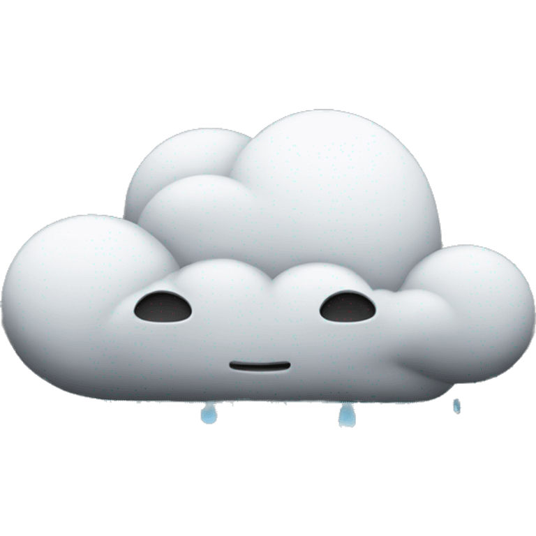 cloud with black rain emoji