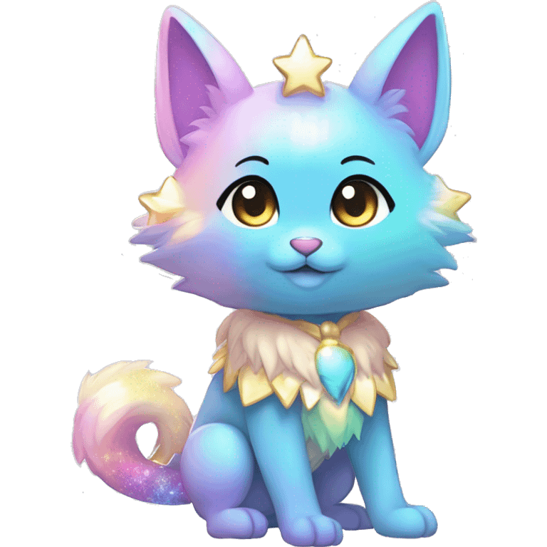 Anthro Shiny Colorful Pastel Glitter Sparkle Stars Gradient Anime Chibi Animal-Fakémon-Pokémon-Hybrid Fur Sona emoji