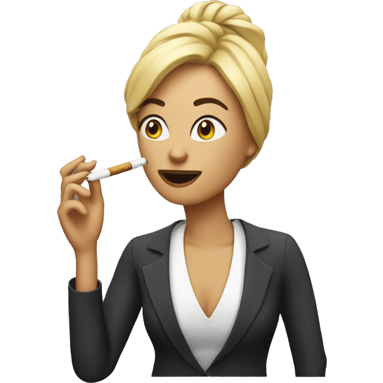 woman smoking emoji