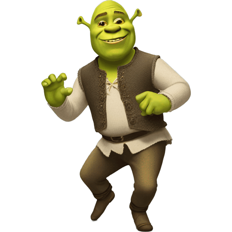 Shrek dancing emoji