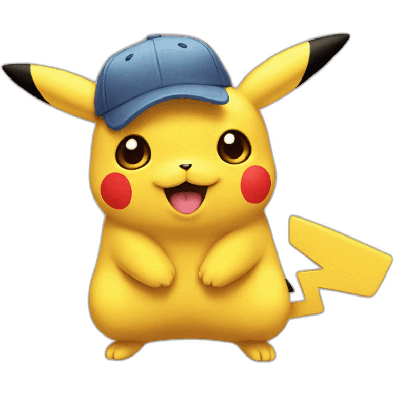 Pikachu in love emoji