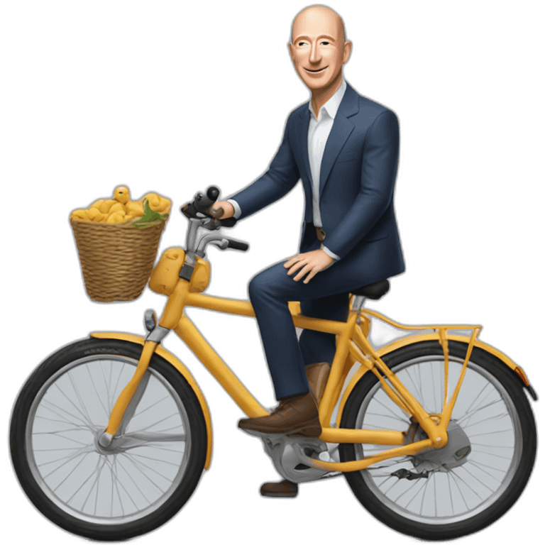 Jeff bezos on a bike  emoji