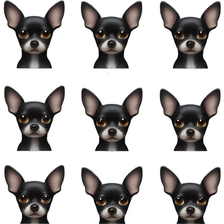 Black Chihuahua emoji