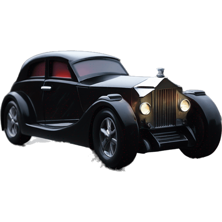    Hot wheels Darth Vader themed 1934 Rolls Royce scary Halloween monster rc car on  dark raining road  emoji