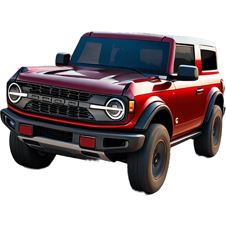 2024 Hot Pepper Red Metallic Ford Bronco Big Bend emoji