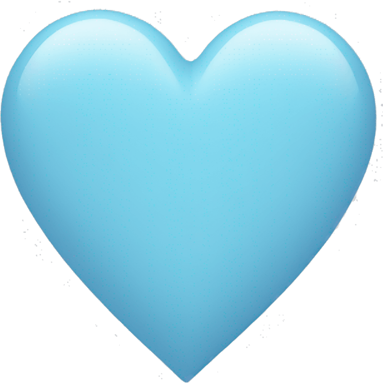 pastel blue heart emoji