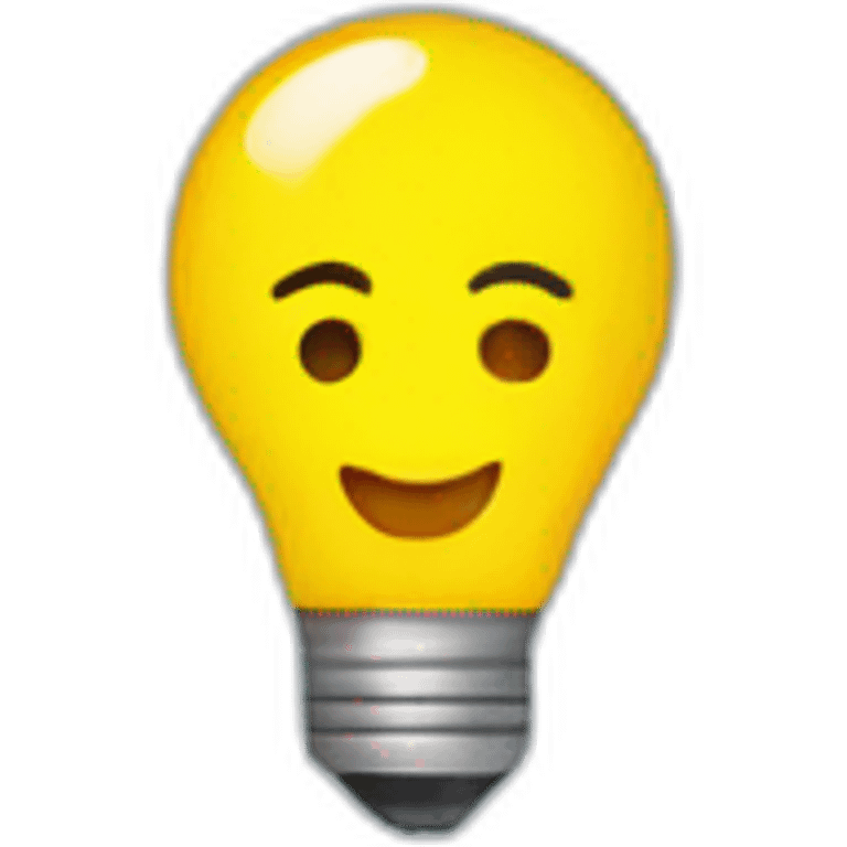 Lightbulb in a bath emoji