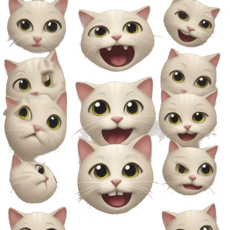 funny cat face emoji