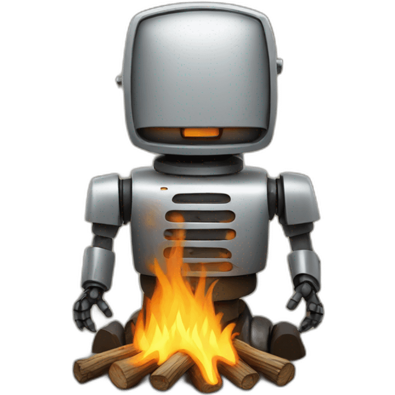 campfire robot emoji