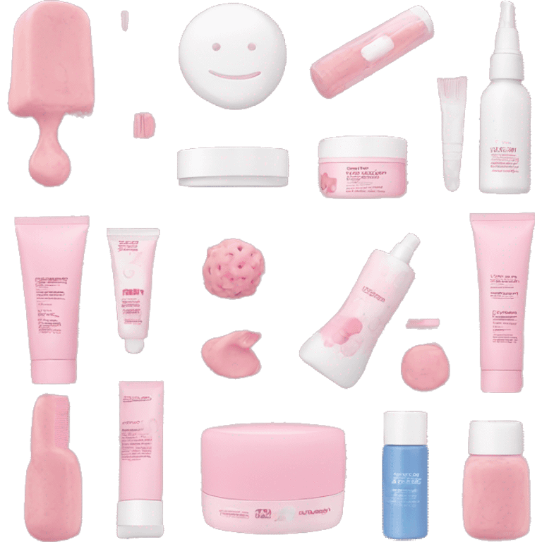 skin care Kit pink emoji