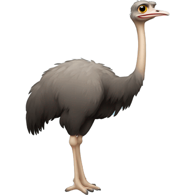 Ostrich standing emoji