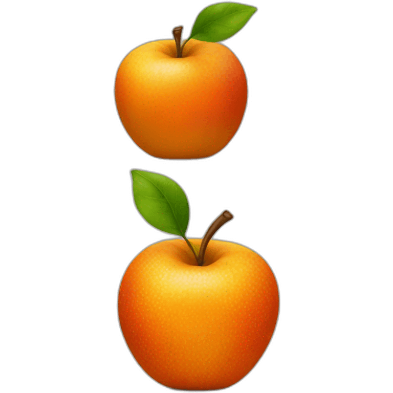 orange apple emoji