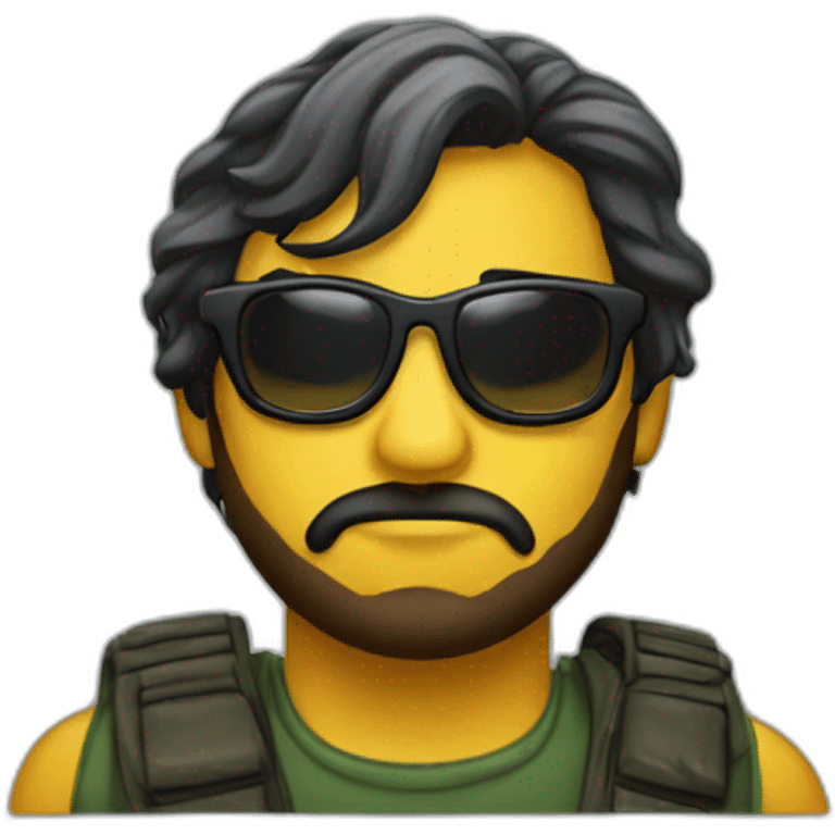 Anarquista con gafas emoji