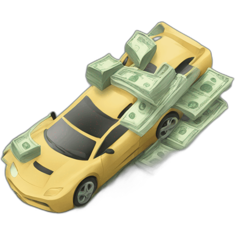 Money with cars emoji