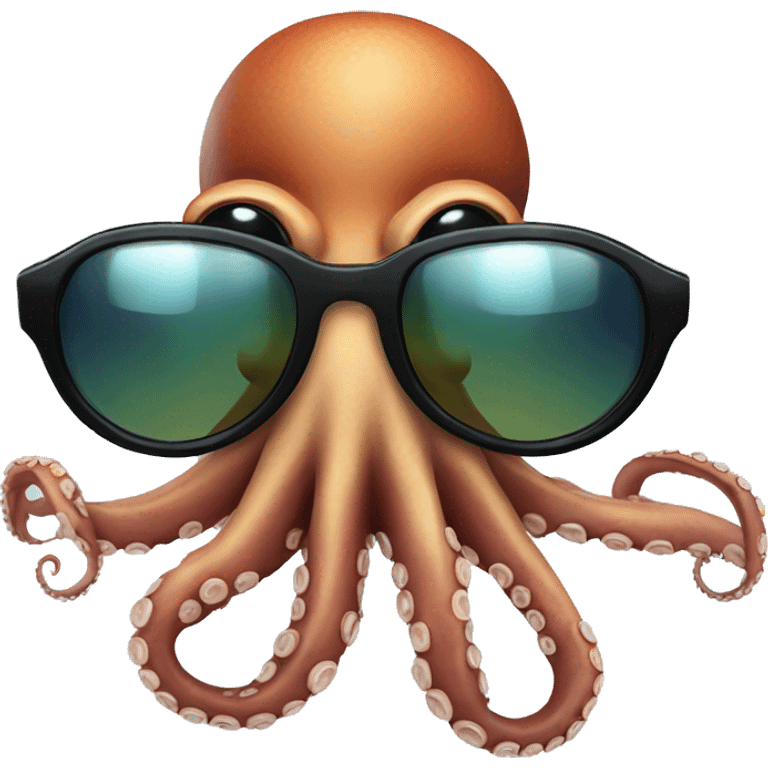 Octopus with sunglasses emoji