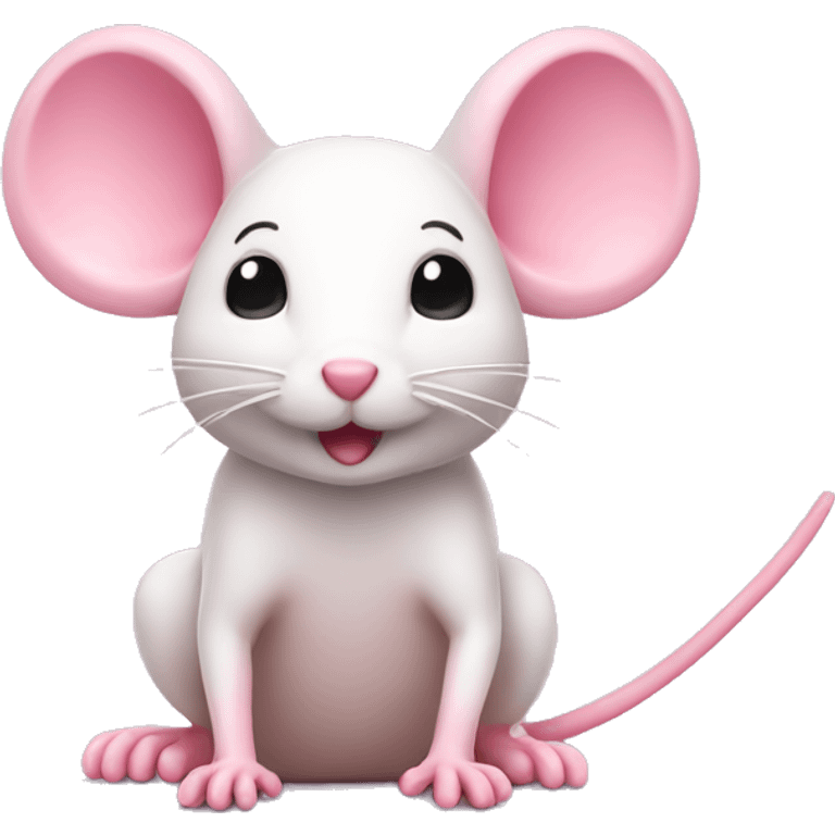 Pink mouse emoji