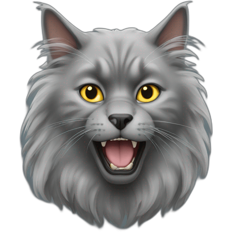 angry nebelung cat emoji