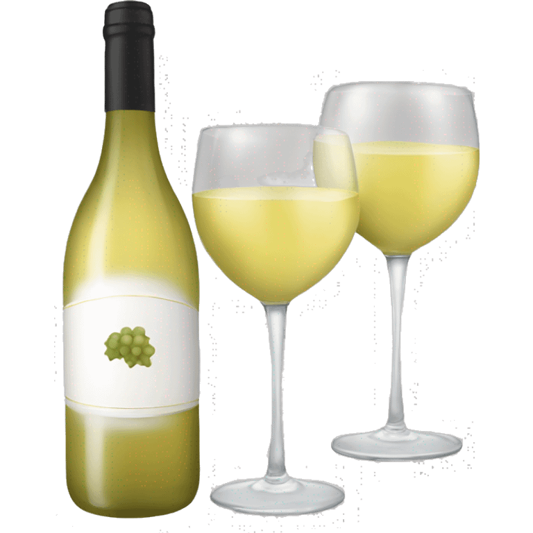 White wine brindis emoji