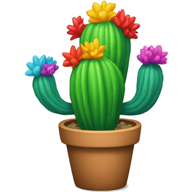 Rainbow cactus  emoji