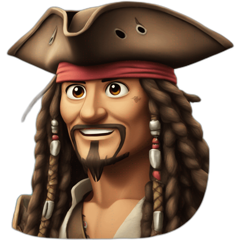 Jack Sparrow smirk emoji