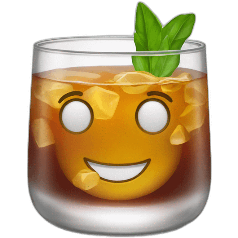 rocks glass cocktail emoji