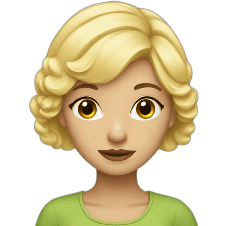 buttercup-blonde girl emoji