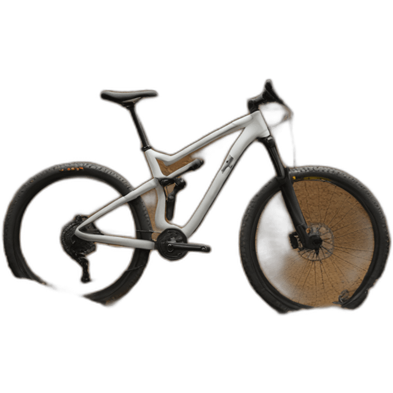 mtb bicycle in dirt emoji