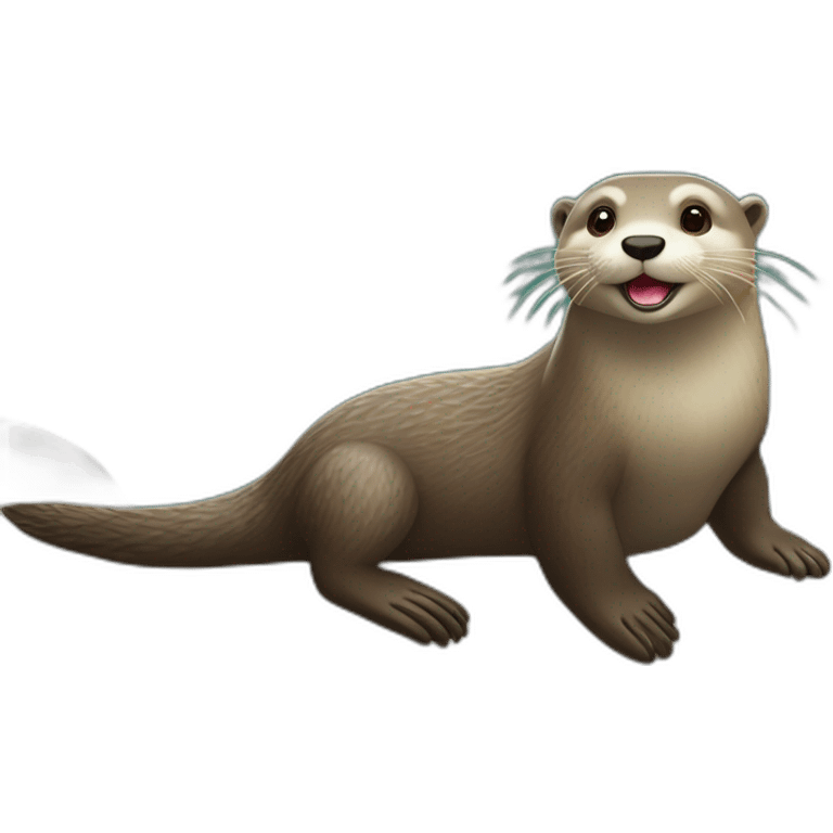 Loutre sur une loutre sur une loutre emoji