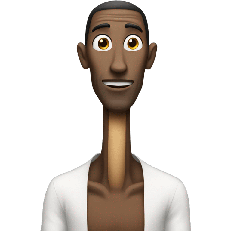 Man with a very long neck emoji